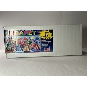 50-person 125 Piece New Years Eve Party Kit - Caberet